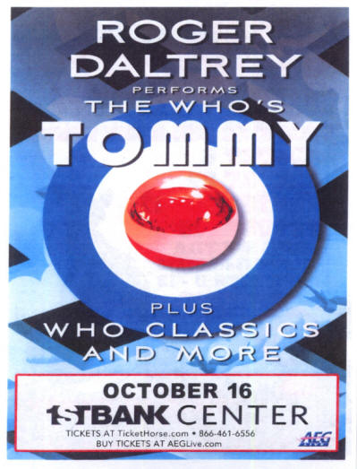 Roger Daltrey - Tommy Live - 1st Bank Center - October 15, 2011