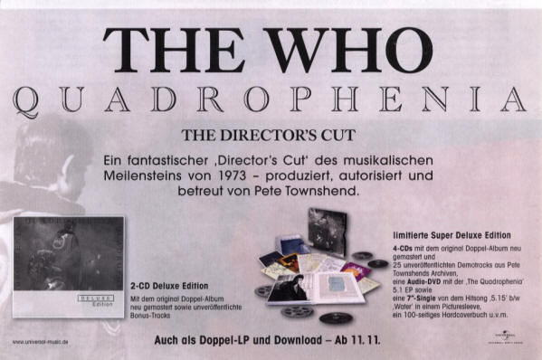The Who - Quadrophenia Director's Cut - 2011 Germany