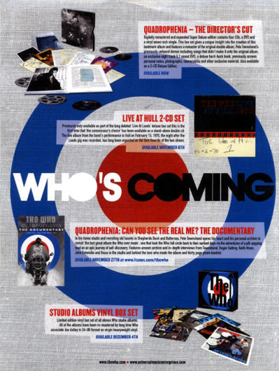 The Who - Who's Coming - 2012 USA