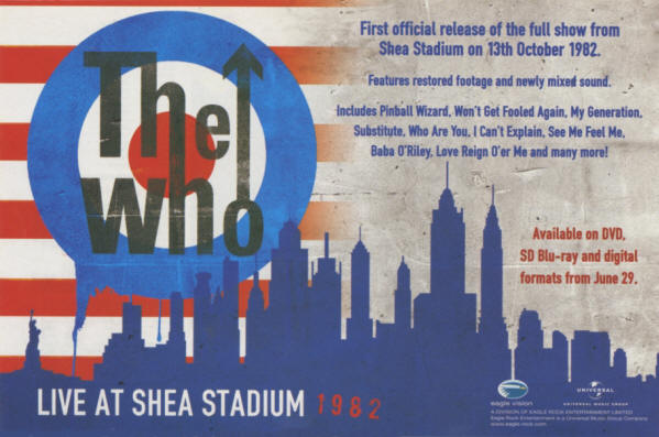 The Who - Shea Stadium 1982 - 2015 UK Ad