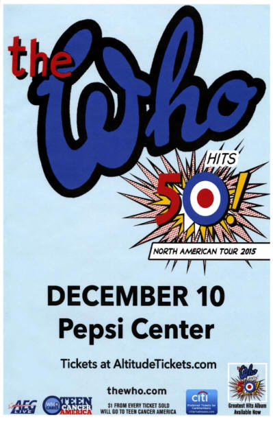 The Who - The Who Hits 50! - Pepsi Center - December 10, 2015 USA