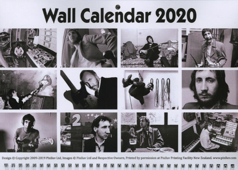 Pete Townshend - 2020 New Zealand Calendar