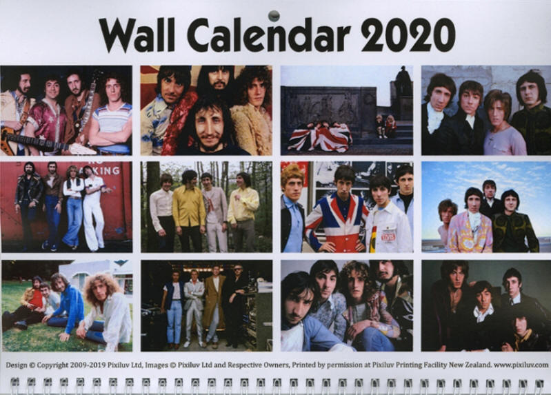 The Who - 2020 New Zealand Calendar