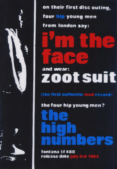 The High Numbers - I'm The Face - 1964 UK (reproduction)