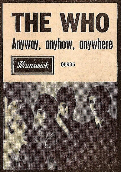The Who - Anyway, Anyhow, Anywhere - 1965 UK (Reproduction)