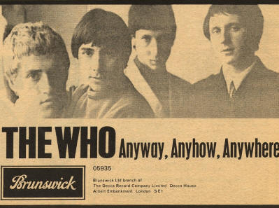 The Who - Anyway, Anyhow, Anywhere - 1965 UK