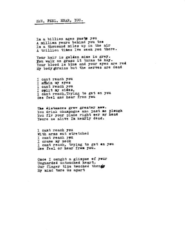 I Can't Reach You - Lyrics - Pete Townshend