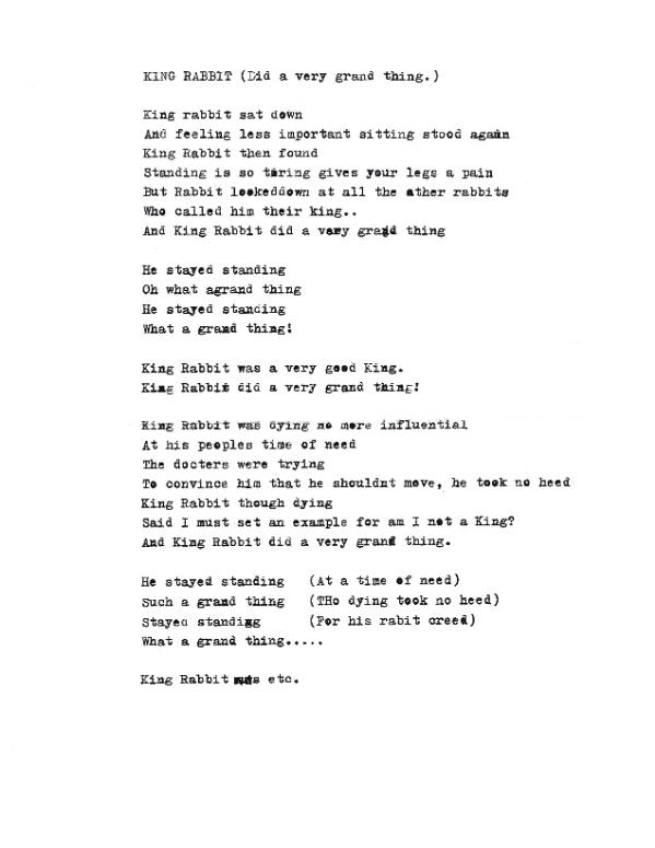 King Rabbit - Lyrics - Pete Townshend