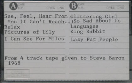 Pete Townshend - 1966 Demos Tape