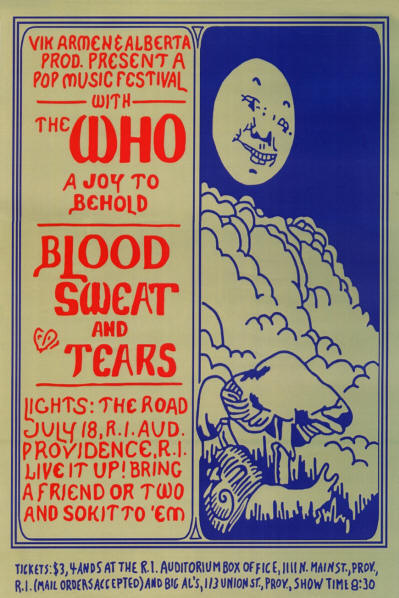 The Who - Rhode Island Auditorium, Providence, RI - July 18, 1968 (Reproduction)
