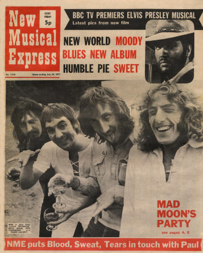 The Who - UK - New Musical Express - July 24, 1971