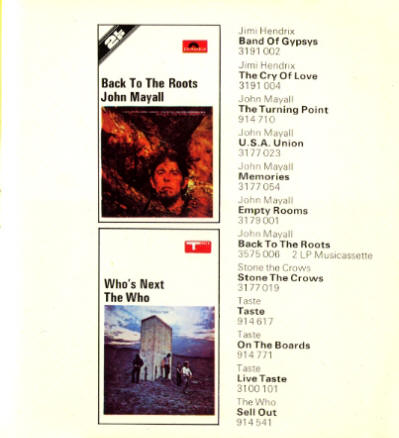 The Who - 1972 UK - Polydor Records - Press Kit