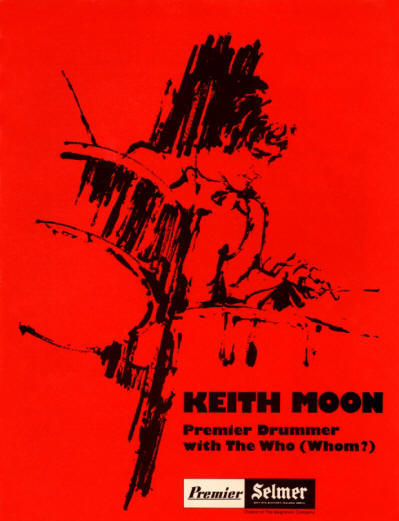 Keith Moon - Premier Drums - 1973 USA Ad