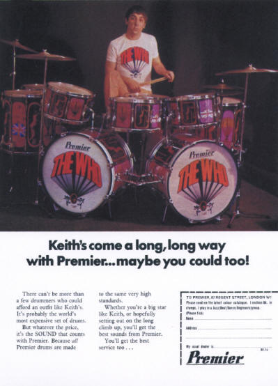 Keith Moon - Premier Drums - 1974 USA