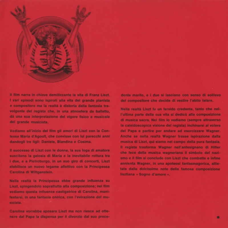 Roger Daltrey - Lisztomania - 1975 Italy Press Kit