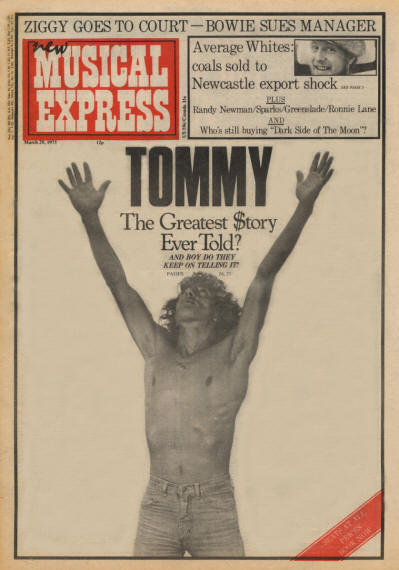 Roger Daltrey - UK - New Musical Express - March 29, 1975