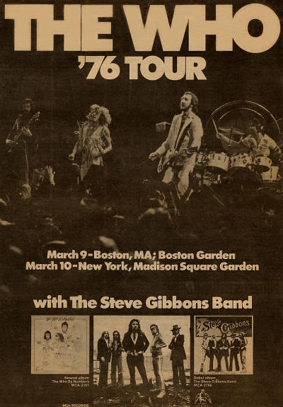 The Who - '76 Tour - 1976 USA