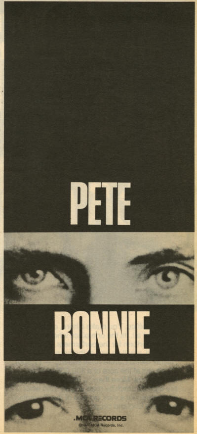 Pete Townshend & Ronnie Lane - Rough Mix - 1977 USA
