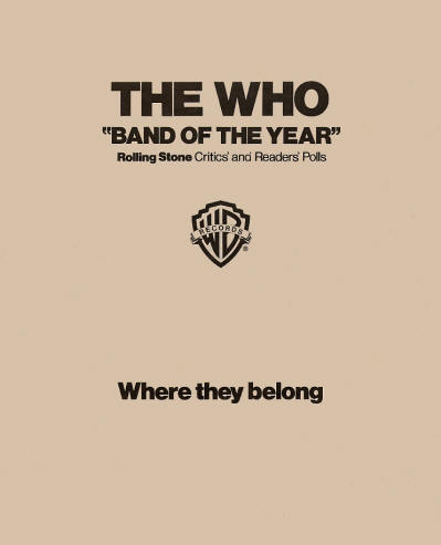 The Who - Band Of The Year - 1981 USA