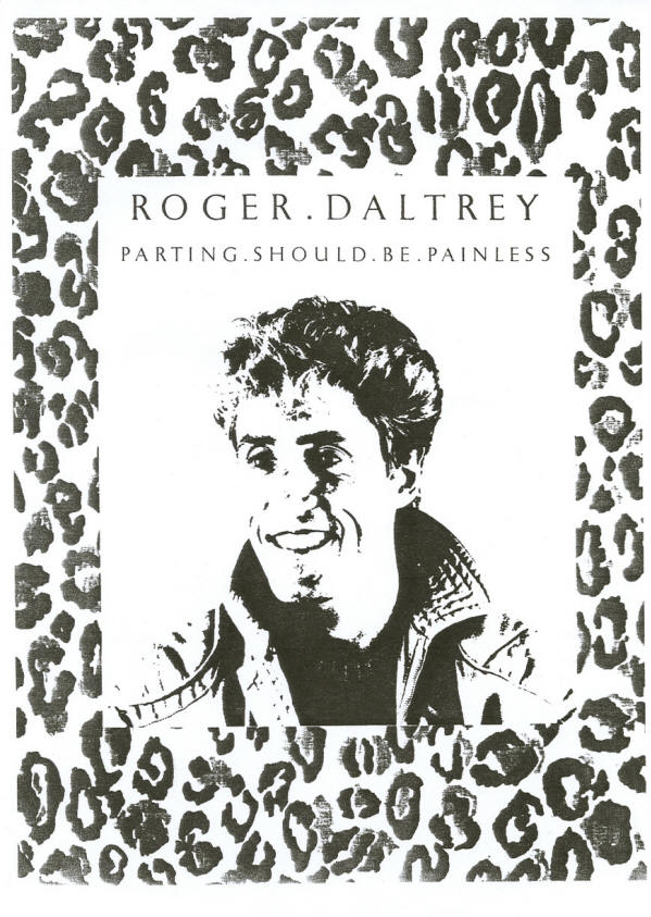 Roger Daltrey -  Parting Should Be Painless - 1984 Portugal Press Kit 