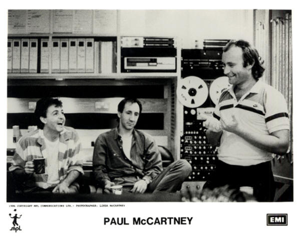 Pete Townshend  Paul McCartney  Phil Collins - 1986