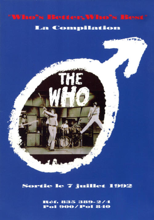 The Who - Who's Better, Who's Best - 1988 France Press Kit (front cover)