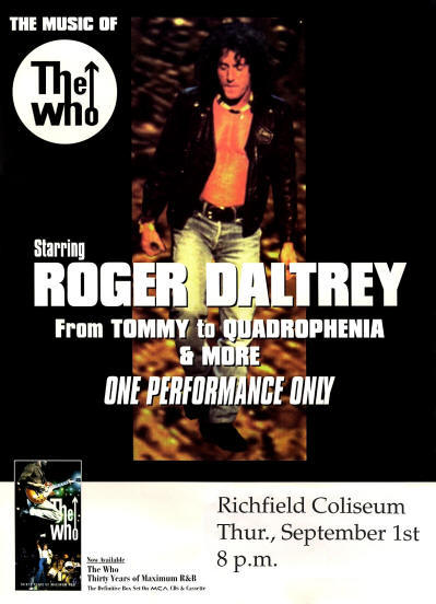 Roger Daltrey - Richfield Coliseum - September 1, 1994 - Ohio, USA (Promo)