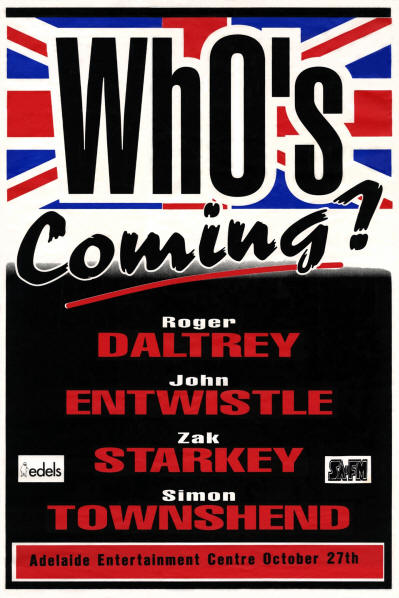 "New Who" - October 27, 1995 Australia (Cancelled Tour) (Promo)