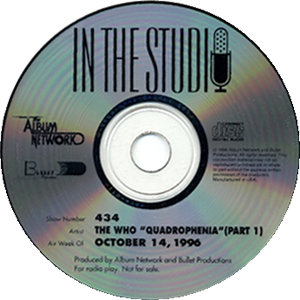 In The Studio - The Who - Quadrophenia - 10/14/96