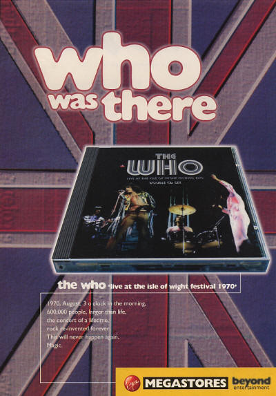 The Who - Live At The Isle Of Wight Festival 1970 - 1996 UK