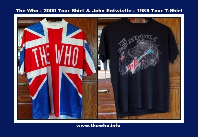 The Who - 2000 Tour Shirt & John Entwistle - 1988 Tour T-Shirt