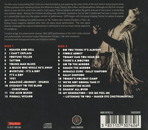 The Who - Paris 1970 - 01-16-70 - CD (Back Cover)