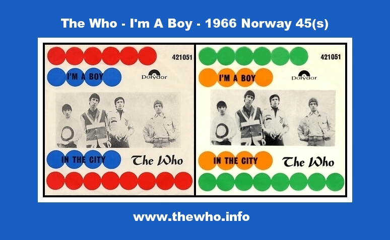 The Who - I'm A Boy - 1966 Norway 45