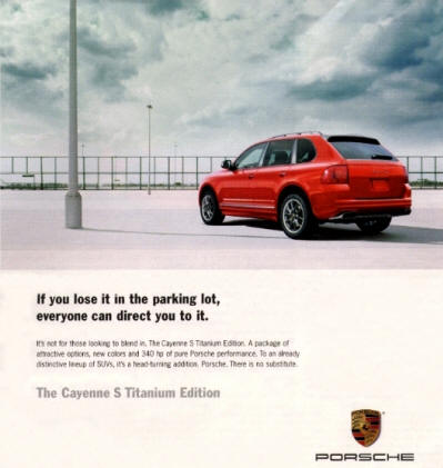 Porsche Cayenne - 2006 Titanium Edition Ad