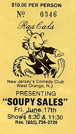 Soupy Sales - Club Performance Ticket