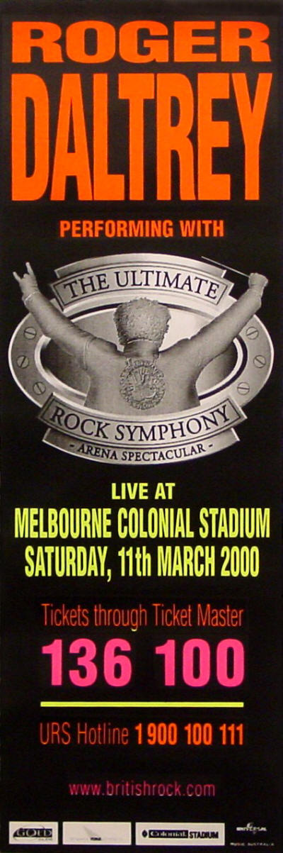Roger Daltrey - British Rock Symphony - 2000 Australia (Promo)