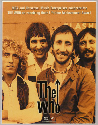 The Who - Lifetime Achievement Award - 2001 USA
