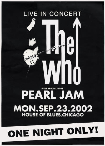 The Who - House Of Blues - September 23, 2002 Chicago, IL USA (Promo)