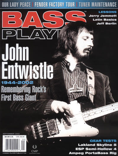 John Entwistle - USA - Bass Player - September, 2002