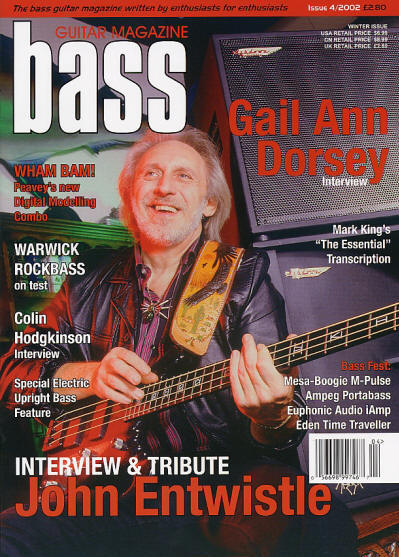 John Entwistle - UK - Bass Guitar Magazine - Winter, 2002