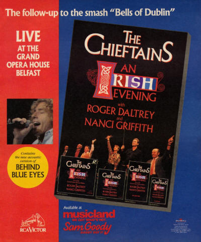 Roger Daltrey - An Irish Evening (With the Chieftains) - 1992 USA
