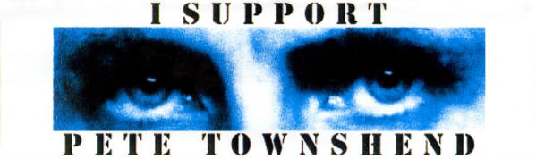 Pete Townshend - Bumper Sticker - 2003 USA