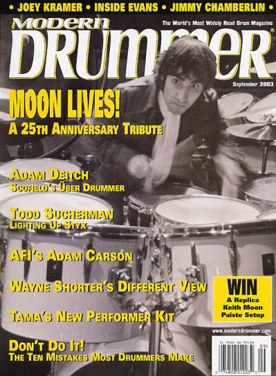 Keith Moon - USA - Modern Drummer - September, 2003