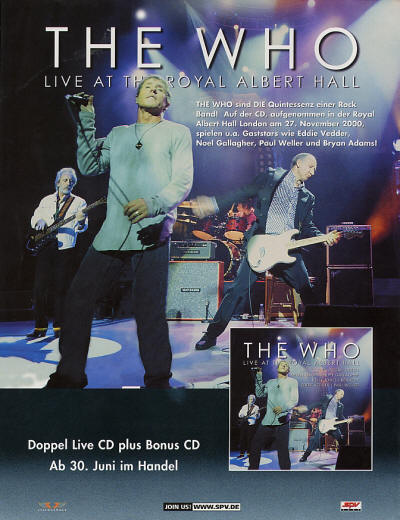The Who - Live At The Royal Albert Hall - 2003 Germany
