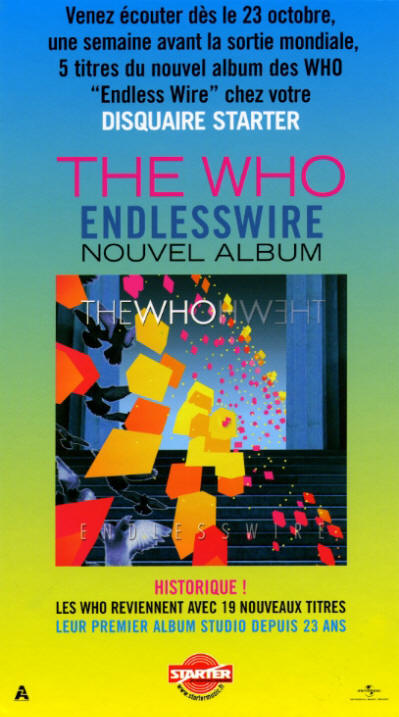 The Who - Endless Wire - 2006 France Store Display 