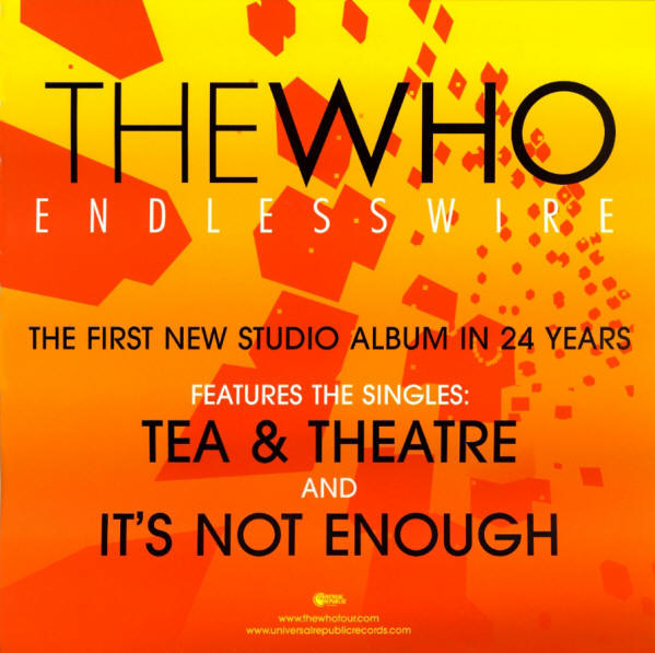 The Who - Endless Wire - 2006 USA Window Cling & Store Display(s)
