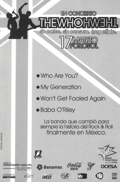 The Who - Mexico - 03/17/07 Mexico (Cancelled Show)
