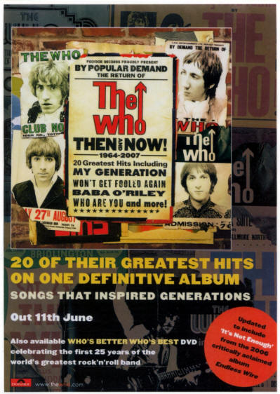 The Who - Then And Now - 2007 Australia (Promo)