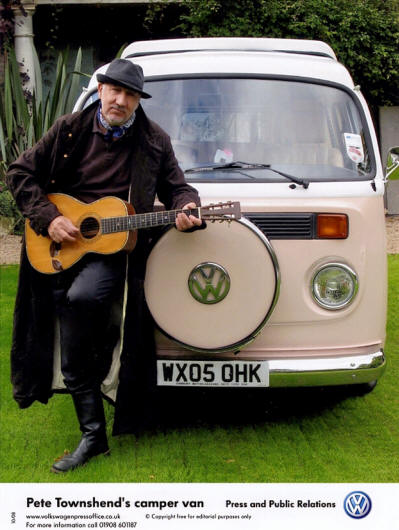 Pete Townshend - 2008 UK Press Photo - Volkswagen Camper Van