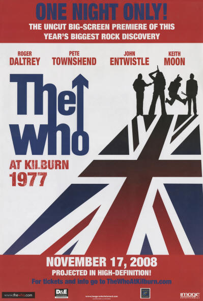 The Who At Kilburn 1977 - November 17, 2008 USA Poster